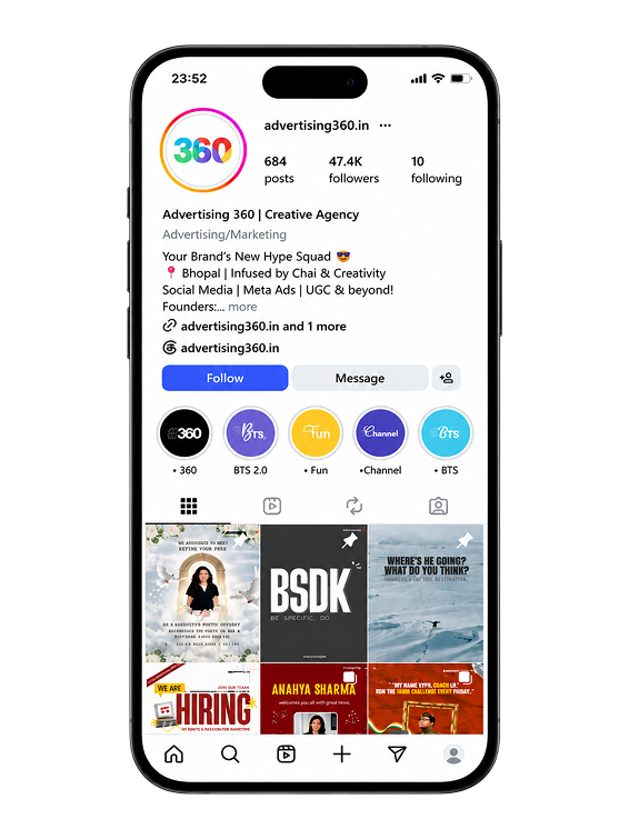 Advertising360 Instagram profile